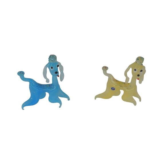 6 Vintage Glass Dog Miniatures Figurines New in Box - Picture 3 of 5